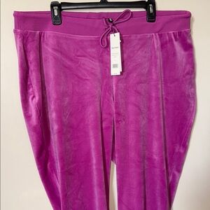 🆕 Juicy Couture, Electric Violet Velour Lounge Pants
